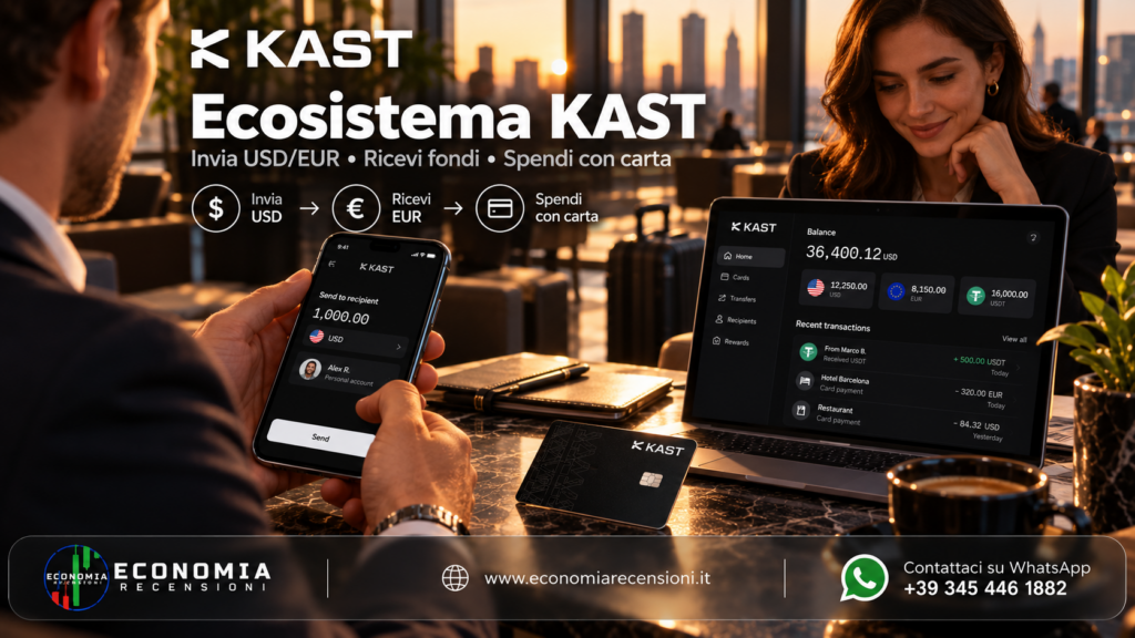 Schermata KAST con costi e commissioni della carta