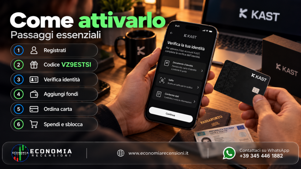 KAST nella sezione 3. Stablecoin e crypto: depositare e spendere senza exchange intermedio