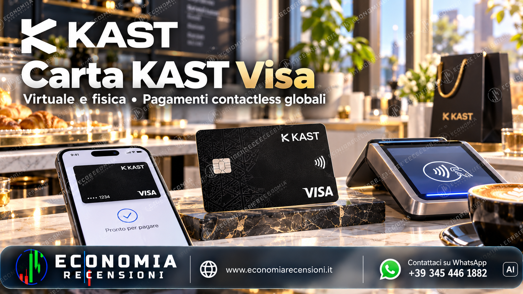 KAST nella sezione 2. Carta KAST Visa: virtuale, fisica e wallet