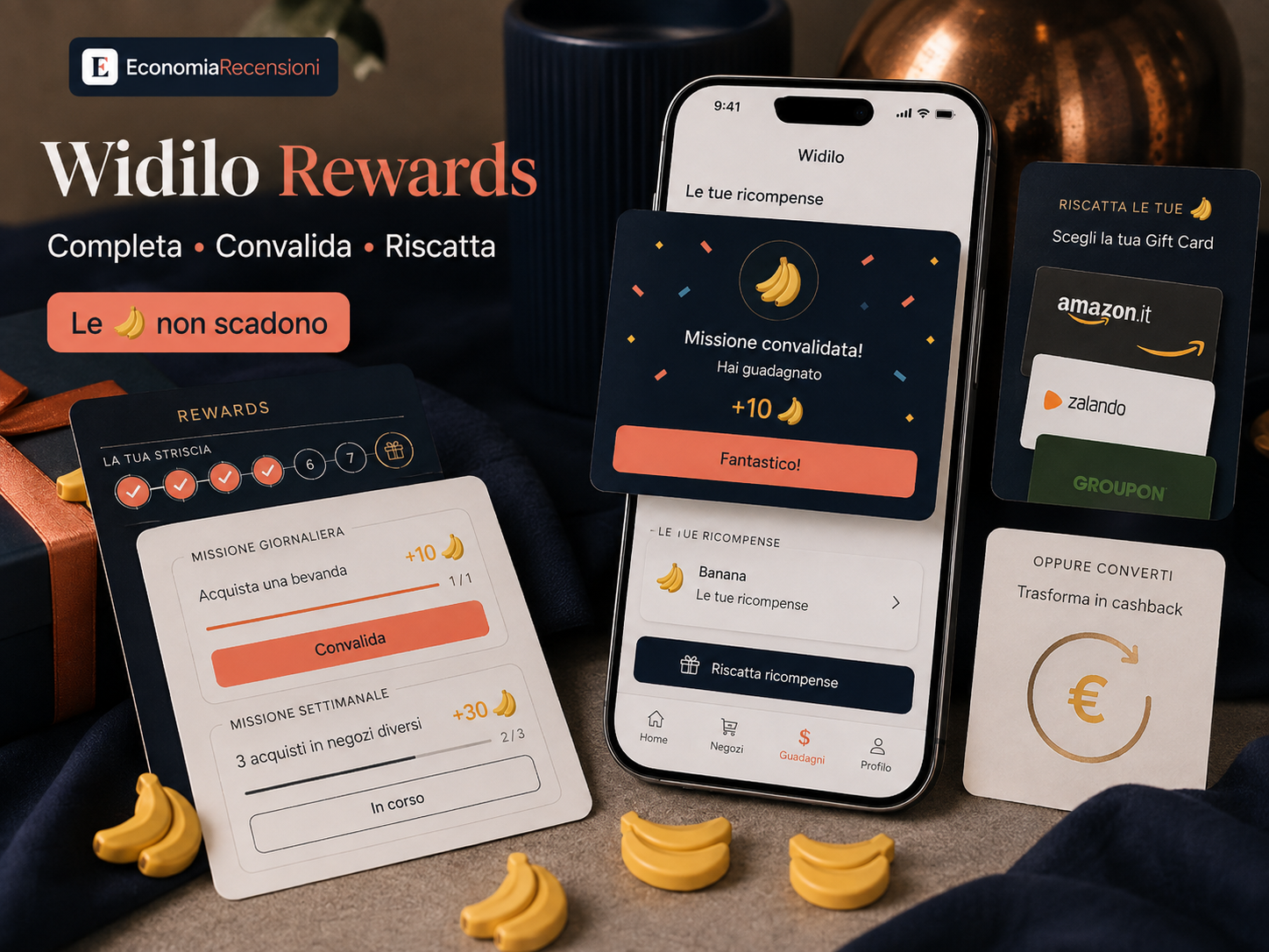 Cashback di Widilo collegato agli acquisti con carta
