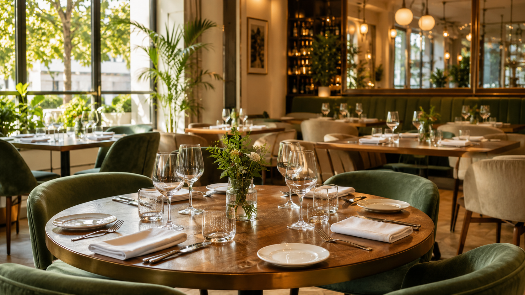 Sala di un ristorante disponibile alla prenotazione su TheFork