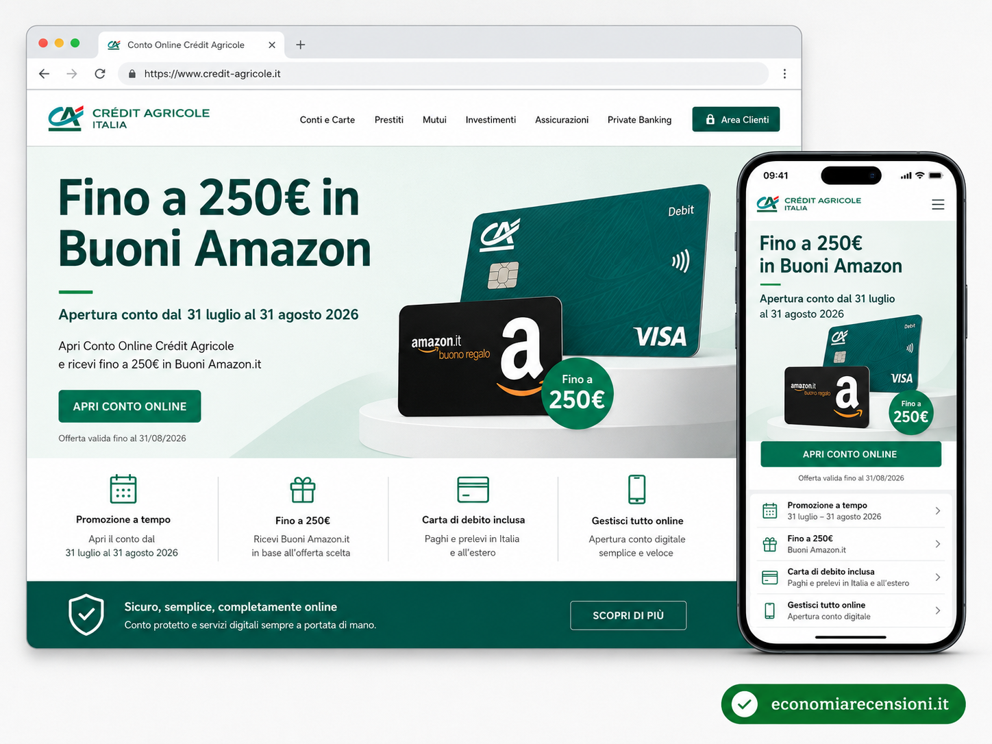 Spiegazione del bonus CREDIT AGRICOLE 200€