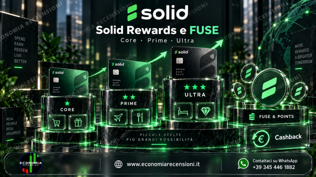 Cashback di Solid collegato agli acquisti con carta