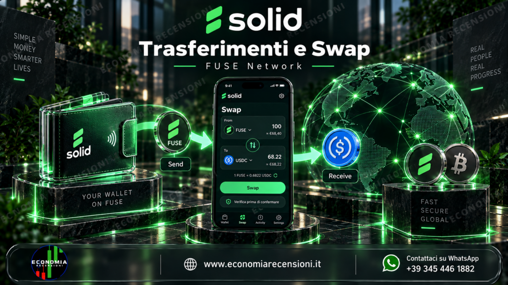Schermata Solid con costi e commissioni della carta