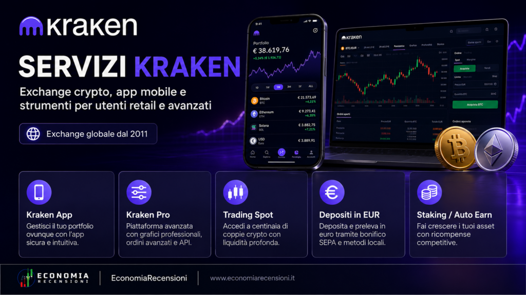 Schermata Kraken con costi e commissioni della carta