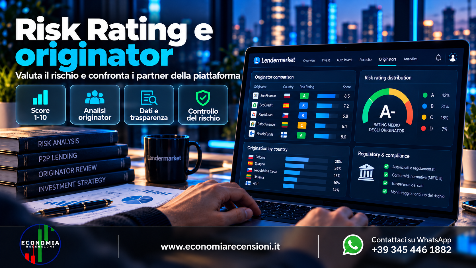Illustrazione: Risk Rating e Loan Originator Lendermarket